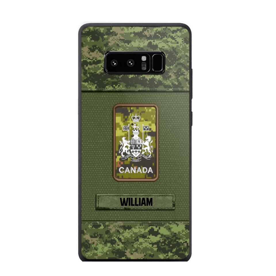 Personalized Canadian Soldier Camo Phone Case Printed 22JUL-DT17