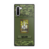 Personalized Canadian Soldier Camo Phone Case Printed 22JUL-DT17