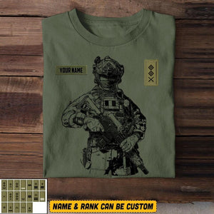 Personalized Irish Soldier/Veterans Tshirt Printed 22JUL-HQ18