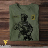 Personalized German Soldier/Veterans Tshirt Printed 22JUL-HQ18