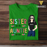 Auntie & Sister Personalize Years Tshirts