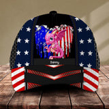 Personalized Heart Dragon Cap Us Flag Printed NQĐT2006