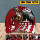 Personalized Horse Custome  Cap US Flag Printed NQHQ2006