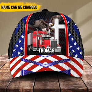 Personalized Truck Cap Us Flag Printed NQĐT2006