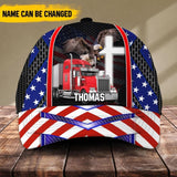 Personalized Truck Cap Us Flag Printed NQĐT2006