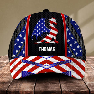 Personalized Dragon Cap Us Flag Printed NQĐT2006