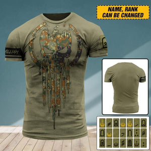 Personalized German Veteran/ Solider Tshirt 3D Printed QTDT2106
