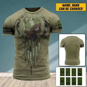Personalized Irish Veteran/ Solider Tshirt 3D Printed QTDT2106