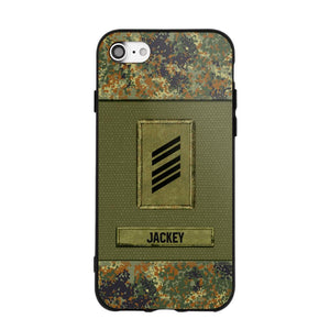 Personalized German Soldier Camo Phone Case Printed 22JUL-DT17