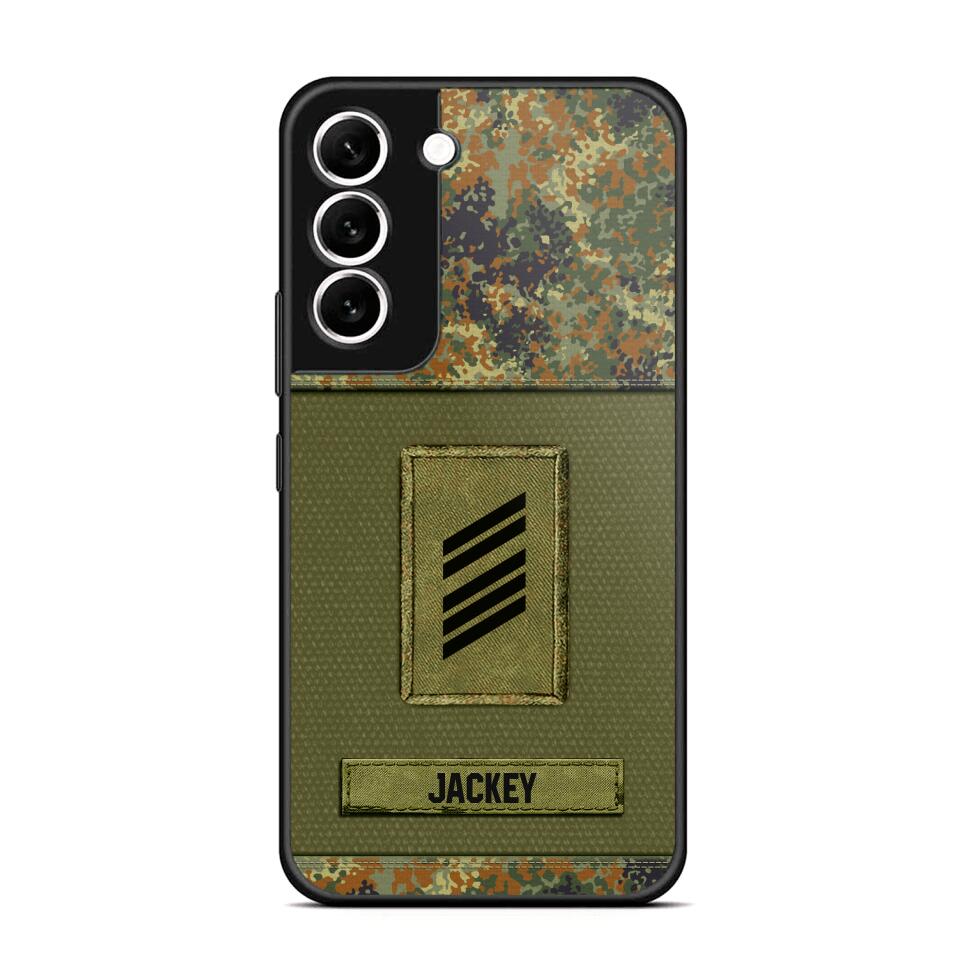 Personalized German Soldier Camo Phone Case Printed 22JUL-DT17