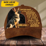 Personalized German Shepherd Name Custome Cap Printed NQDT2306