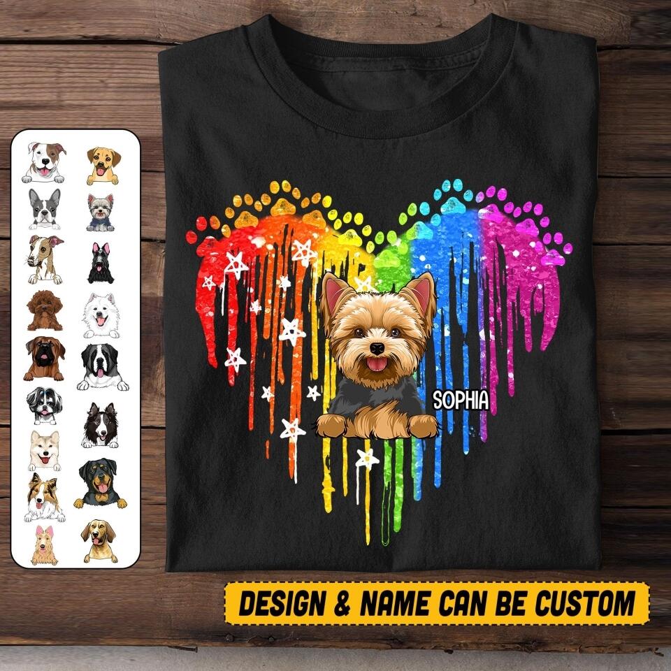 Personalized Dog LGBT Tshirt Printed NQVQ2706