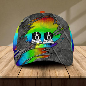 Personalized Tear Dog LGBT Flag Cap Printed NQDT2806