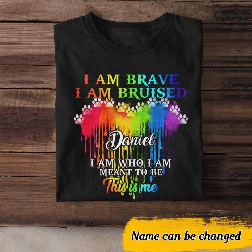 Personalized I Am Brave, I Am Bruised, I Am Who I Am Meant To Be This Is Me Jeep Tshirt Printed NQDT2806