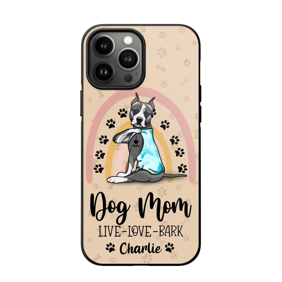 Personalized Dog Mom Like Love Bark Phonecase QTHC2906