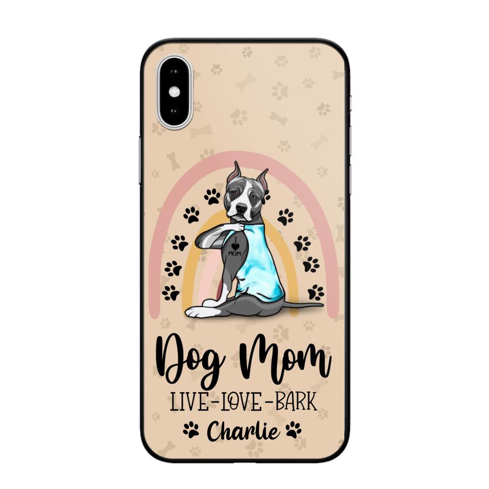 Personalized Dog Mom Like Love Bark Phonecase QTHC2906