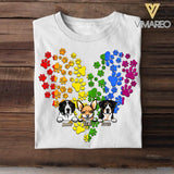 Personalized Dog Lovers LGBT Heart Tshirt Printed NQHC2806