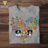 Personalized Heart Dog Tshirt Printed NQHC2906