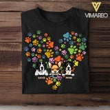 Personalized Heart Dog Tshirt Printed NQHC2906