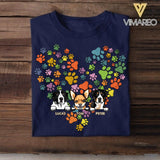 Personalized Heart Dog Tshirt Printed NQHC2906