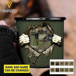 Personalized French Veterans/Soldier Steel Mug 12Oz Printed 22JUL-HY29