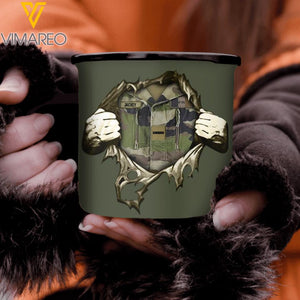 Personalized French Veterans/Soldier Steel Mug 12Oz Printed 22JUL-HY29