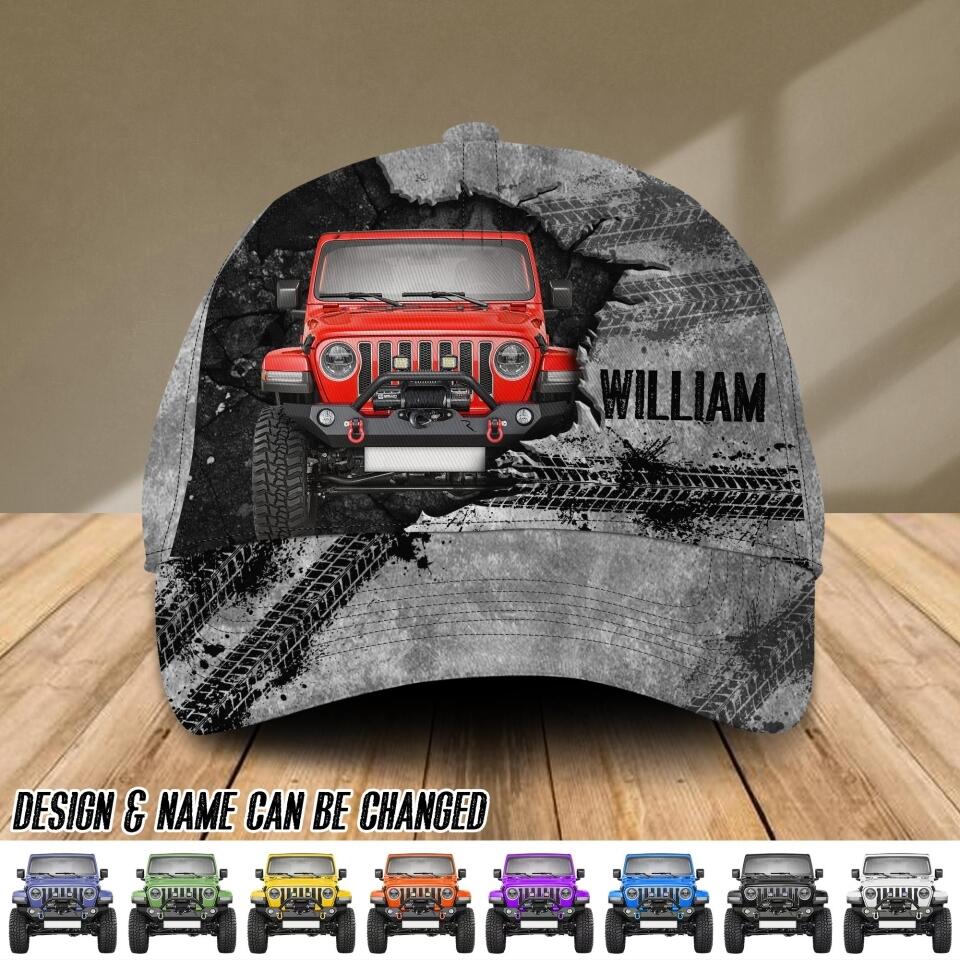 Personalized Jeep Cap Printed NQDT2906