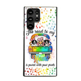 Personalized The Road To My Heart is Paved With Paw Prints Dog Phonecase NQDT3006
