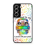 Personalized The Road To My Heart is Paved With Paw Prints Dog Phonecase NQDT3006