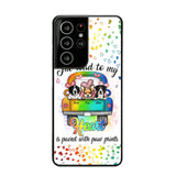 Personalized The Road To My Heart is Paved With Paw Prints Dog Phonecase NQDT3006