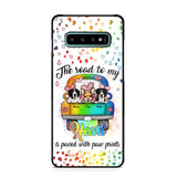 Personalized The Road To My Heart is Paved With Paw Prints Dog Phonecase NQDT3006