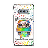 Personalized The Road To My Heart is Paved With Paw Prints Dog Phonecase NQDT3006