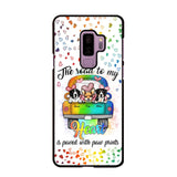 Personalized The Road To My Heart is Paved With Paw Prints Dog Phonecase NQDT3006