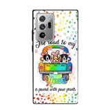Personalized The Road To My Heart is Paved With Paw Prints Dog Phonecase NQDT3006