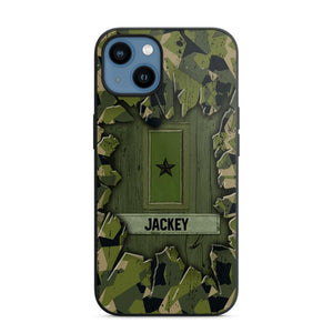 Personalized Swedish Soldier Camo Phone Case Printed 22JUL-DT30
