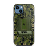 Personalized Swedish Soldier Camo Phone Case Printed 22JUL-DT30