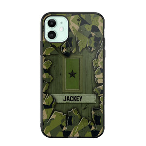 Personalized Swedish Soldier Camo Phone Case Printed 22JUL-DT30