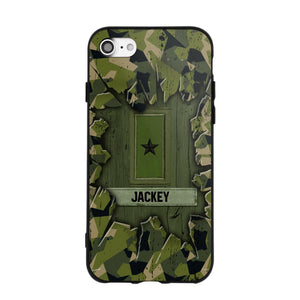 Personalized Swedish Soldier Camo Phone Case Printed 22JUL-DT30