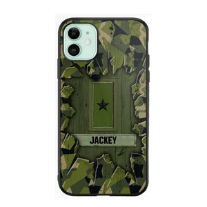 Personalized Swedish Soldier Camo Phone Case Printed 22JUL-DT30