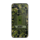 Personalized Swedish Soldier Camo Phone Case Printed 22JUL-DT30