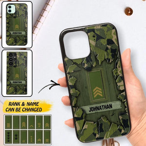 Personalized Swedish Soldier Camo Phone Case Printed 22JUL-DT30
