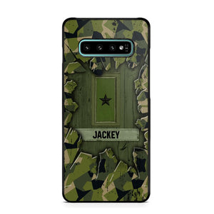 Personalized Swedish Soldier Camo Phone Case Printed 22JUL-DT30