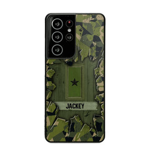 Personalized Swedish Soldier Camo Phone Case Printed 22JUL-DT30