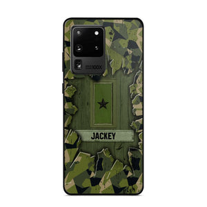 Personalized Swedish Soldier Camo Phone Case Printed 22JUL-DT30