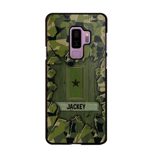 Personalized Swedish Soldier Camo Phone Case Printed 22JUL-DT30