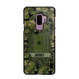 Personalized Swedish Soldier Camo Phone Case Printed 22JUL-DT30