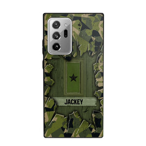 Personalized Swedish Soldier Camo Phone Case Printed 22JUL-DT30