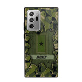 Personalized Swedish Soldier Camo Phone Case Printed 22JUL-DT30