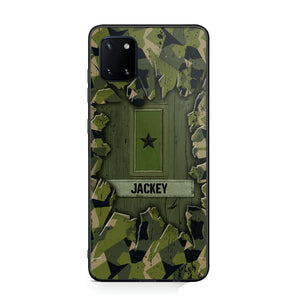Personalized Swedish Soldier Camo Phone Case Printed 22JUL-DT30