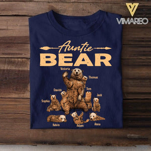 Personalized Auntie Bear & Kid Tshirt Printed 22JUY-HQ01